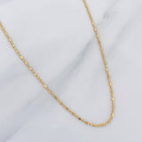 Cadena Morse 2 g / 45 cm / 0.95 mm Oro Amarillo 18K