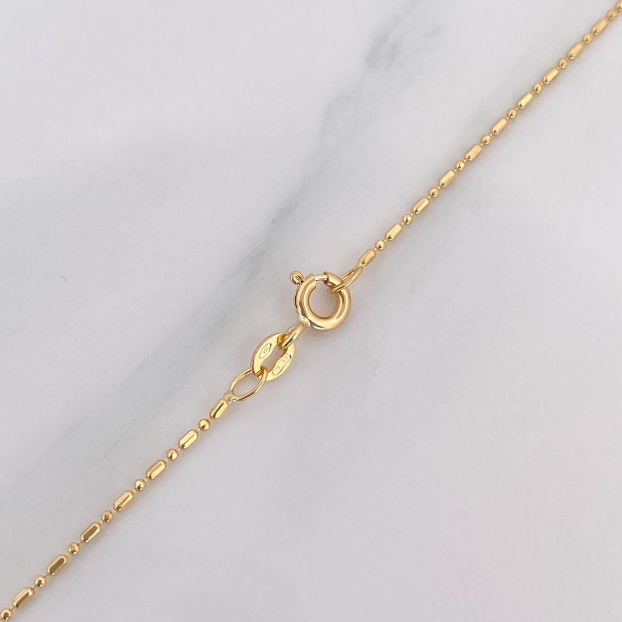 Cadena Morse 2.1 g / 45 cm / 0.95 mm Oro Amarillo 18K