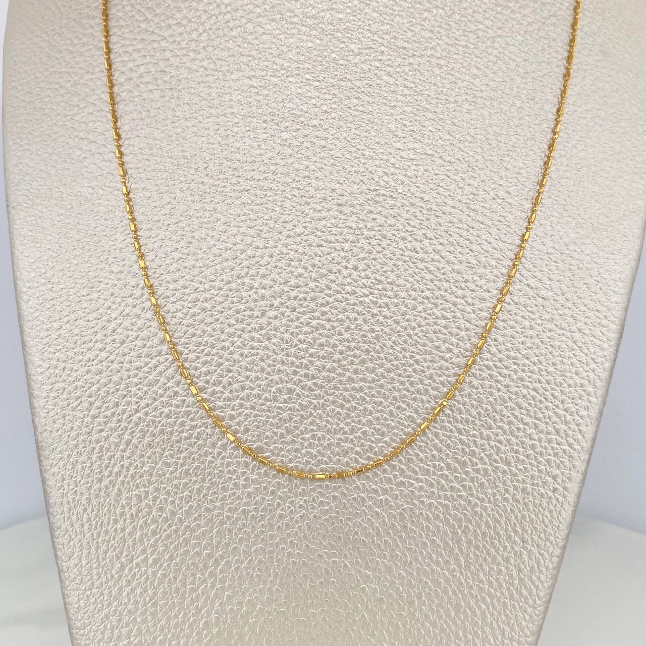 Cadena Morse 2.1 g / 45.5 cm / 0.5 mm Oro Amarillo 18K