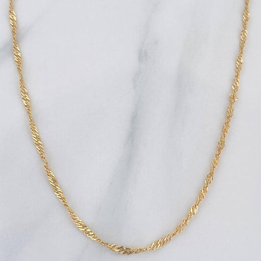 Cadena Singapur 1.9 g / 59.5 cm / 1.8 mm Oro Amarillo 18K