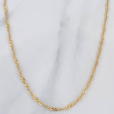 Cadena Singapur 1.85 g / 59.4 cm / 1.5 mm 18K