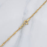 Cadena Singapur 1.85 g / 59.4 cm / 1.5 mm 18K