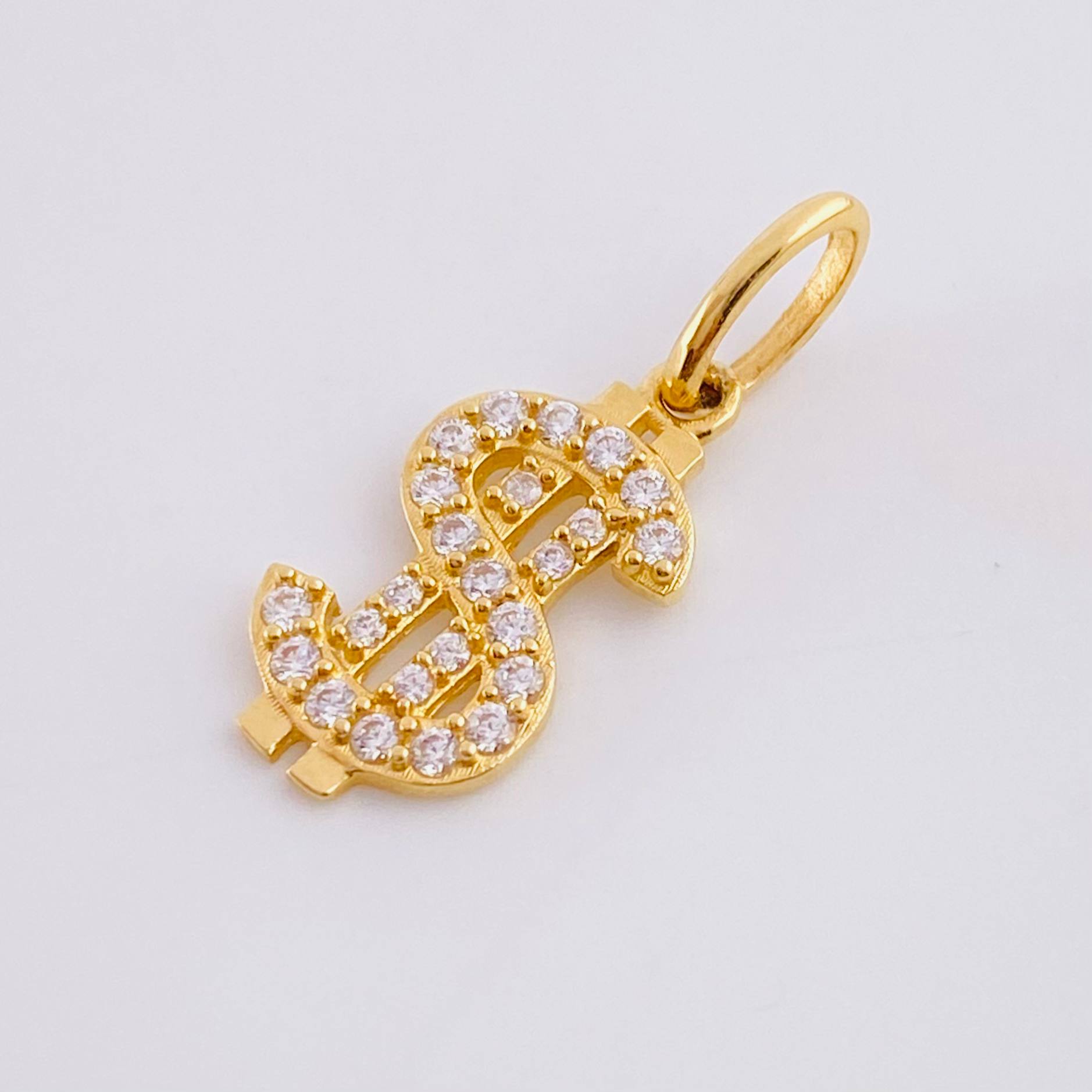 Dije Signo Dólar 1.1gr / 2.3cm / Oro Amarillo 18K