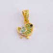 Dije Pajarito 0.95gr / 1.5cm / Dos Oros Amarillo Blanco 18K