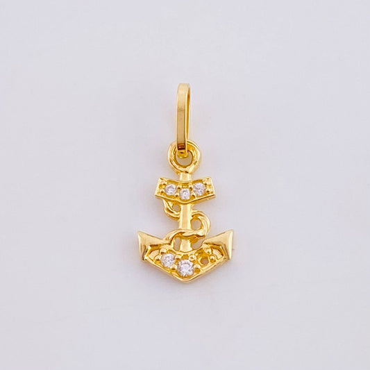 Dije Ancla 0.4gr / 1.5cm / Oro Amarillo 18K