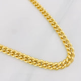 Cadena Cubana 13.75g / 60cm / 6.9mm Oro Amarillo 18K