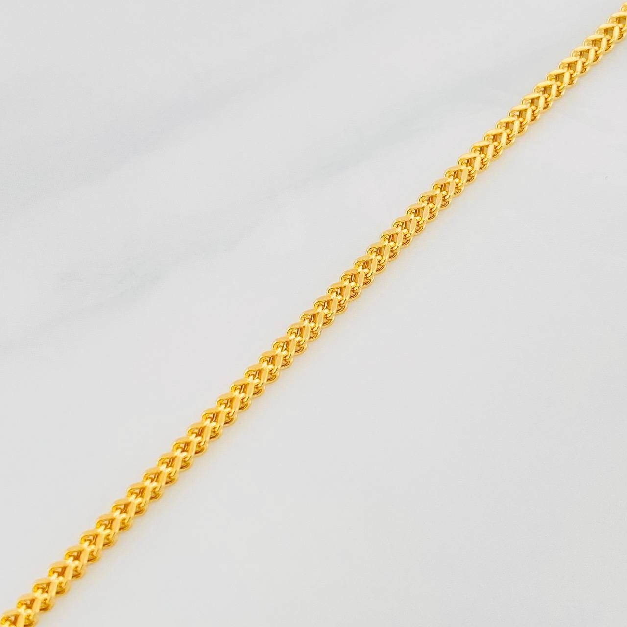 Pulso Franco 1.8g / 19cm / 1.9mm Oro Amarillo 18K