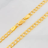 Pulso Cubano 2.35g / 21cm / 3.4mm Oro Amarillo 18K