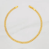 Pulso Cubano 2.4g / 21cm / 3.4mm Oro Amarillo 18K
