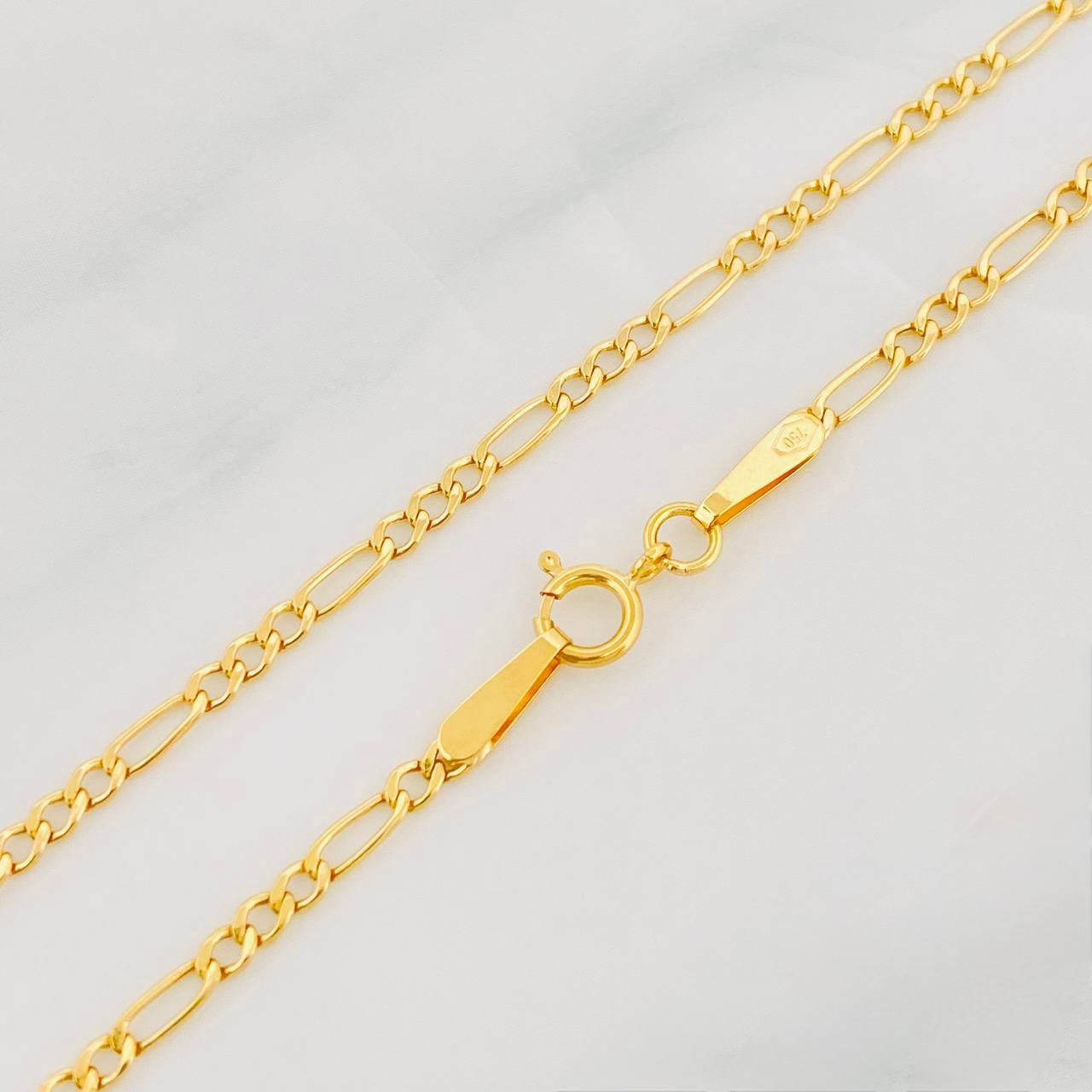 Cadena Figaro 1.55g / 45cm / 1.9mm Oro Amarillo 18K