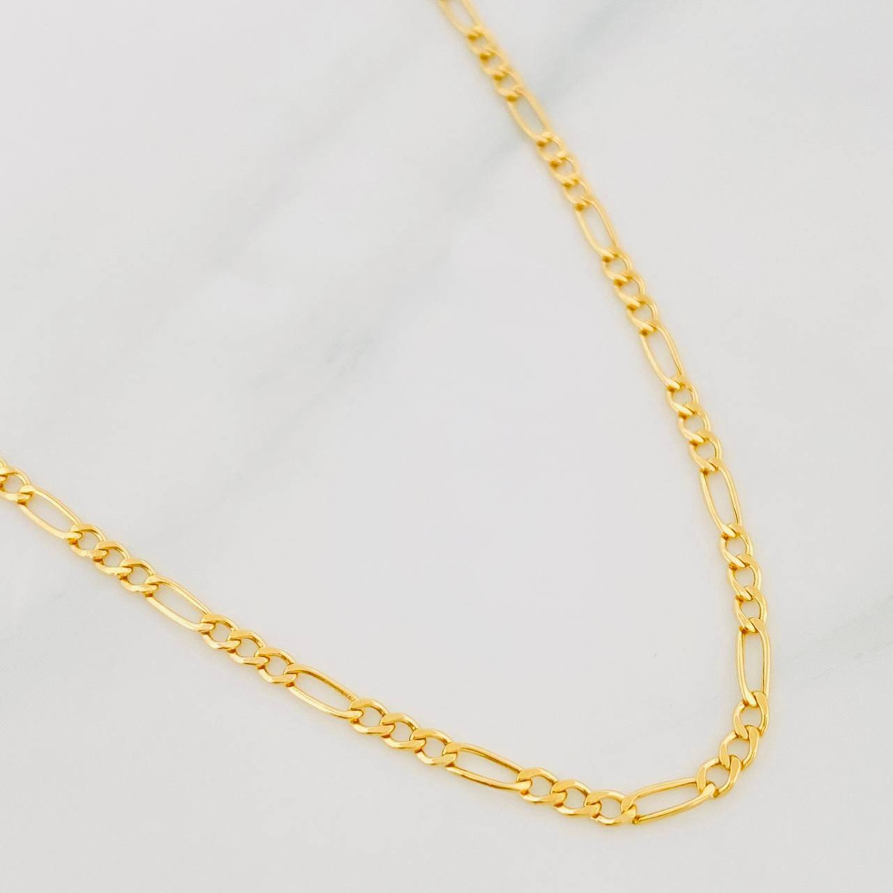 Cadena Figaro 1.55g / 45cm / 1.9mm Oro Amarillo 18K
