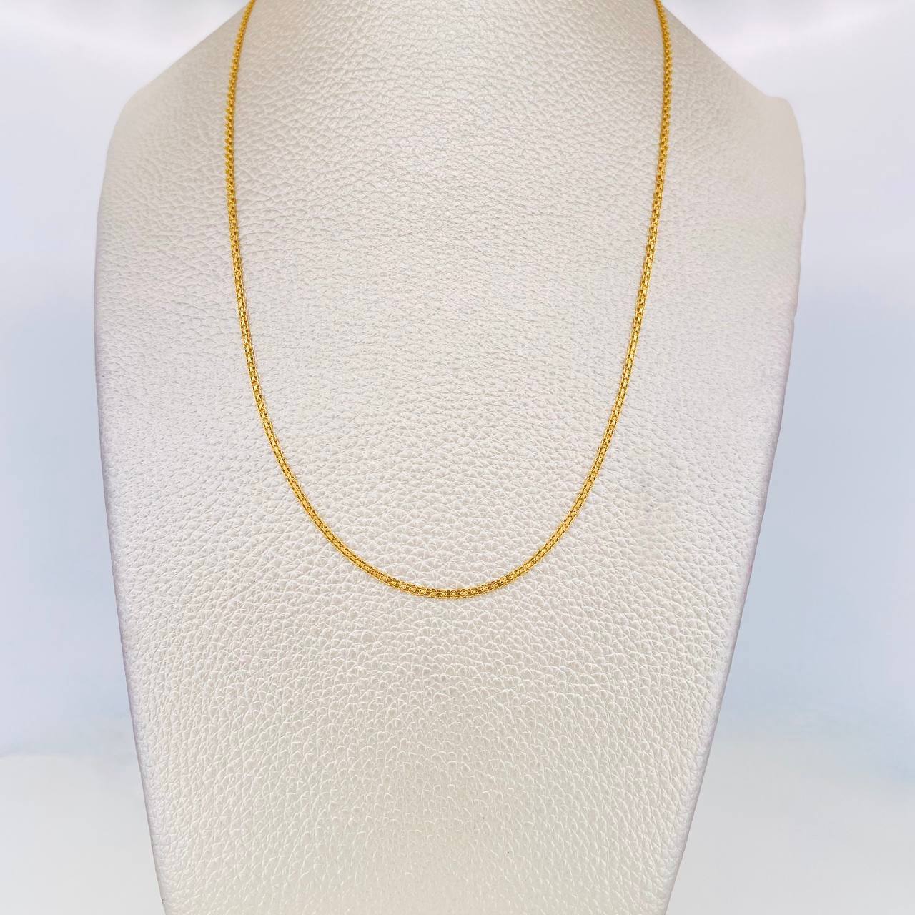 Cadena China 2.75g / 50cm / 1.9mm Oro Amarillo 18K
