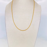 Cadena China 3.2g / 60cm / 1.5mm Oro Amarillo 18K