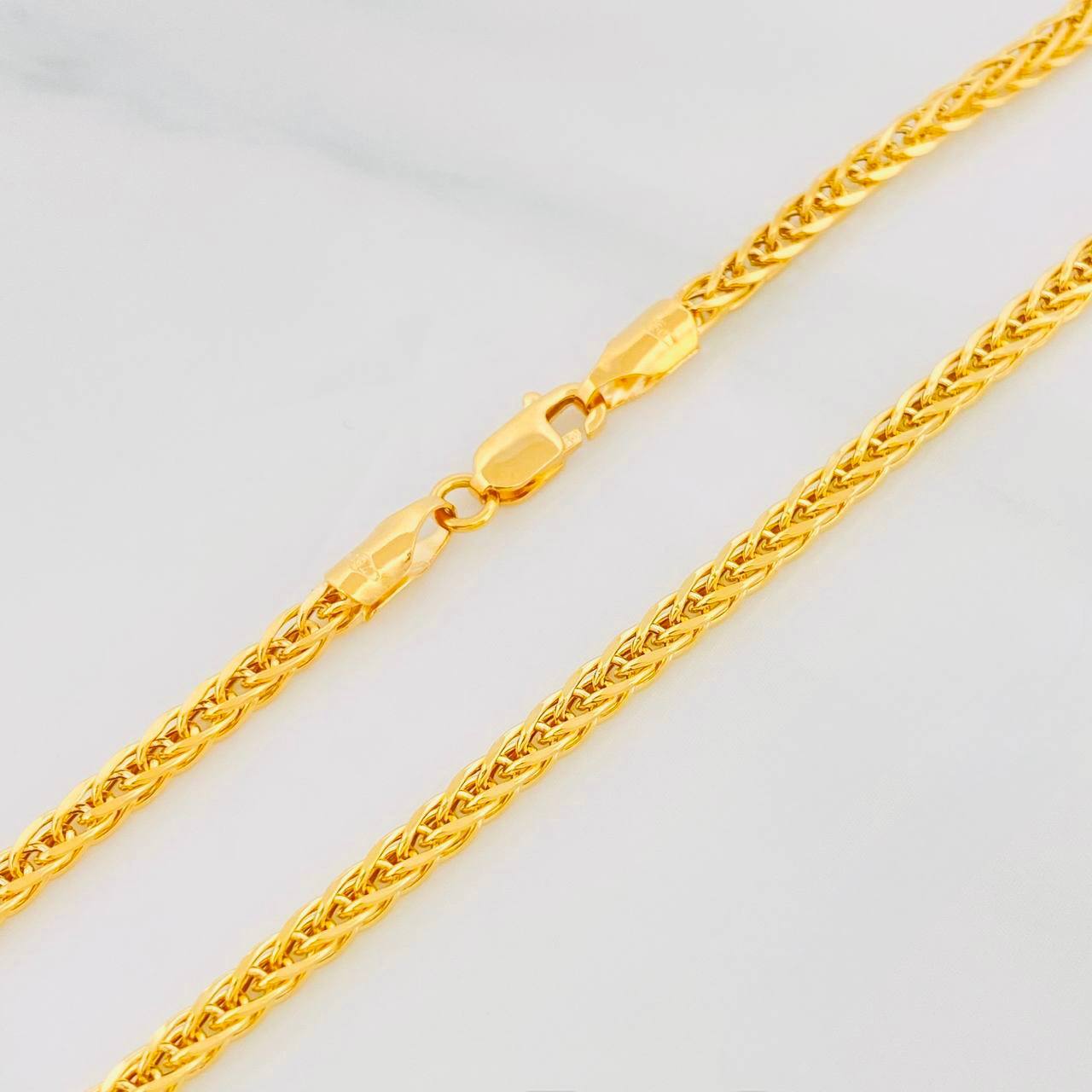 Cadena Franco 6.1g / 60cm / 2.2mm Oro Amarillo 18K