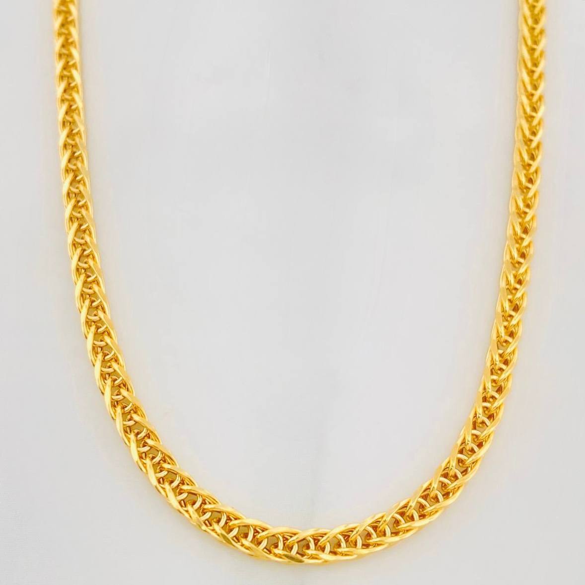 Cadena Franco 6.1g / 60cm / 2.2mm Oro Amarillo 18K