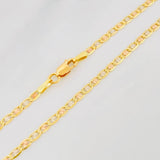 Cadena Escalera Plana 5.5g / 60cm / 2.4mm Tres Oros 18K