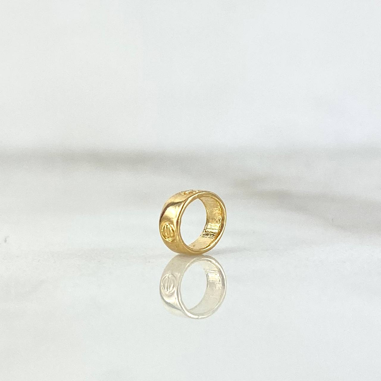 Herraje Tornillo 0.25gr / 0.6cm / Ovalado Oro Amarillo