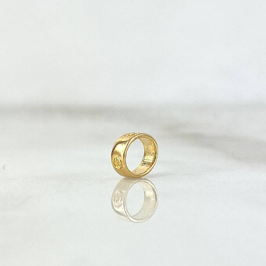 Herraje Tornillo 0.25gr / 0.6cm / Ovalado Oro Amarillo