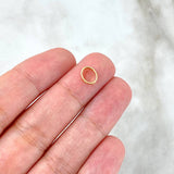 Herraje Tornillo 0.3gr / 0.8cm / Ovalado Oro Amarillo