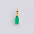 Dije Lagrima Esmeralda 24pts 0.25g / 1cm Oro Amarillo 18K