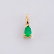 Dije Lagrima Esmeralda 19pts 0.25g / 1cm Oro Amarillo 18K