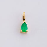 Dije Lagrima Esmeralda 19pts 0.25g / 1cm Oro Amarillo 18K