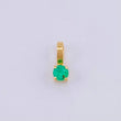 Dije Circulo Esmeralda 16pts 0.2g / 0.8cm Oro Amarillo 18K