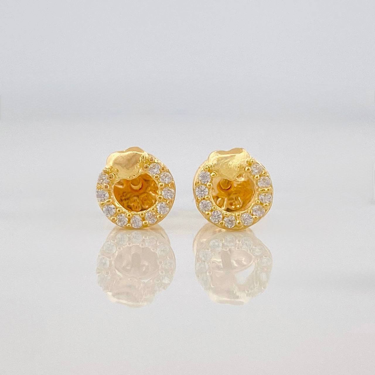 Topos Circulo Corazon 0.8g / 5.72mm Oro Amarillo 18K