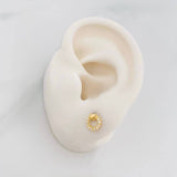 Topos Circulo Corazon 0.8g / 5.72mm Oro Amarillo 18K