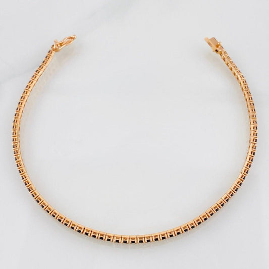 Pulso Tennis 5.8g / 20cm / 2.1mm Oro Rosa 18K
