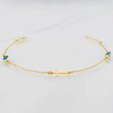 Pulso Aro Seguido 1.4g / 17cm / 1.1mm Oro Amarillo 18K