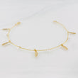Pulso Modulable Aro Seguido Plumas 1.35g / 17cm - 19.5cm / 0.56mm Oro Amarillo 18K