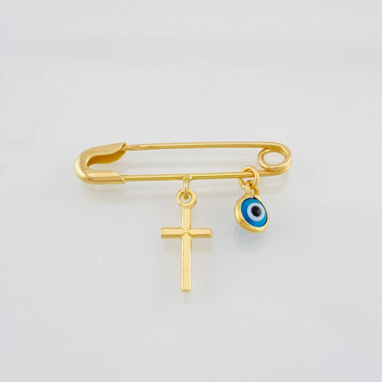 Dije Clip Ojo Turco 1.25g / 2.7cm Oro Amarillo 18K