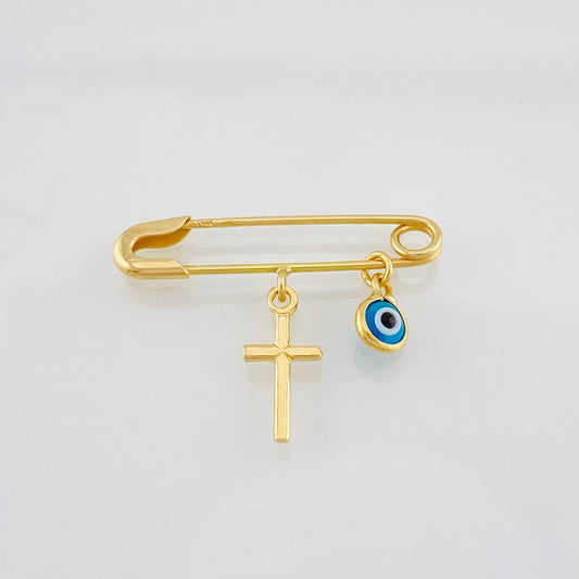 Dije Click Ojo Turco 1.25g / 2.8cm Oro Amarillo 18K