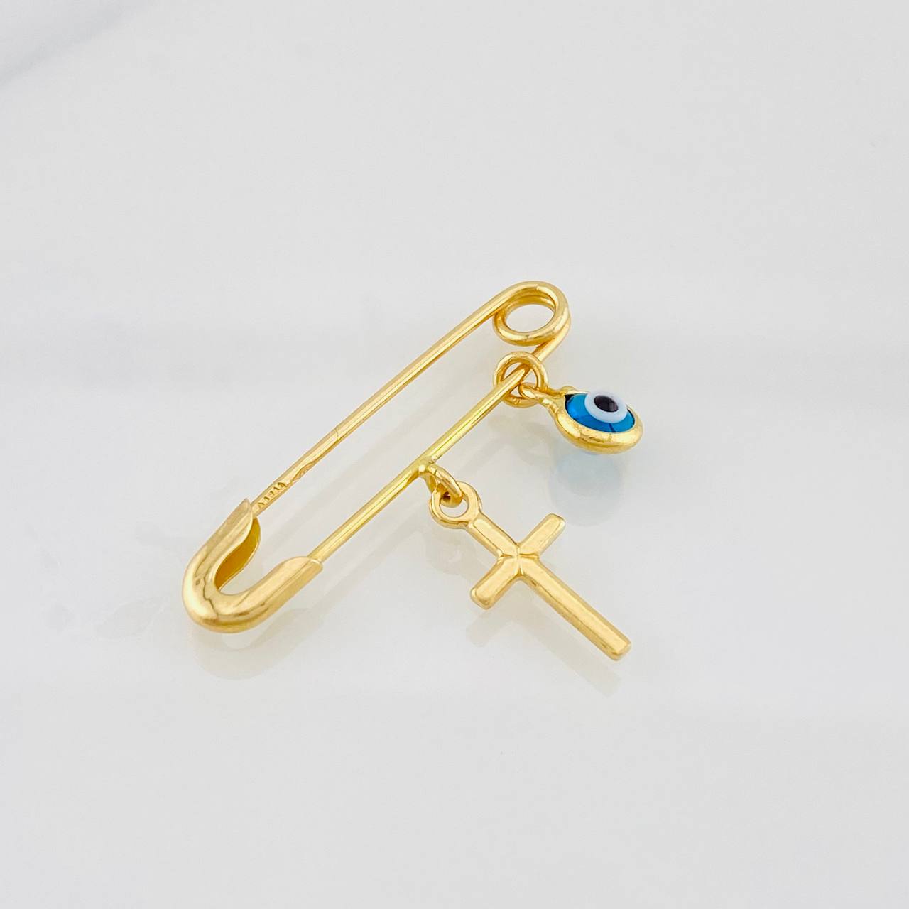 Dije Clip Ojo Turco 1.25g / 2.7cm Oro Amarillo 18K