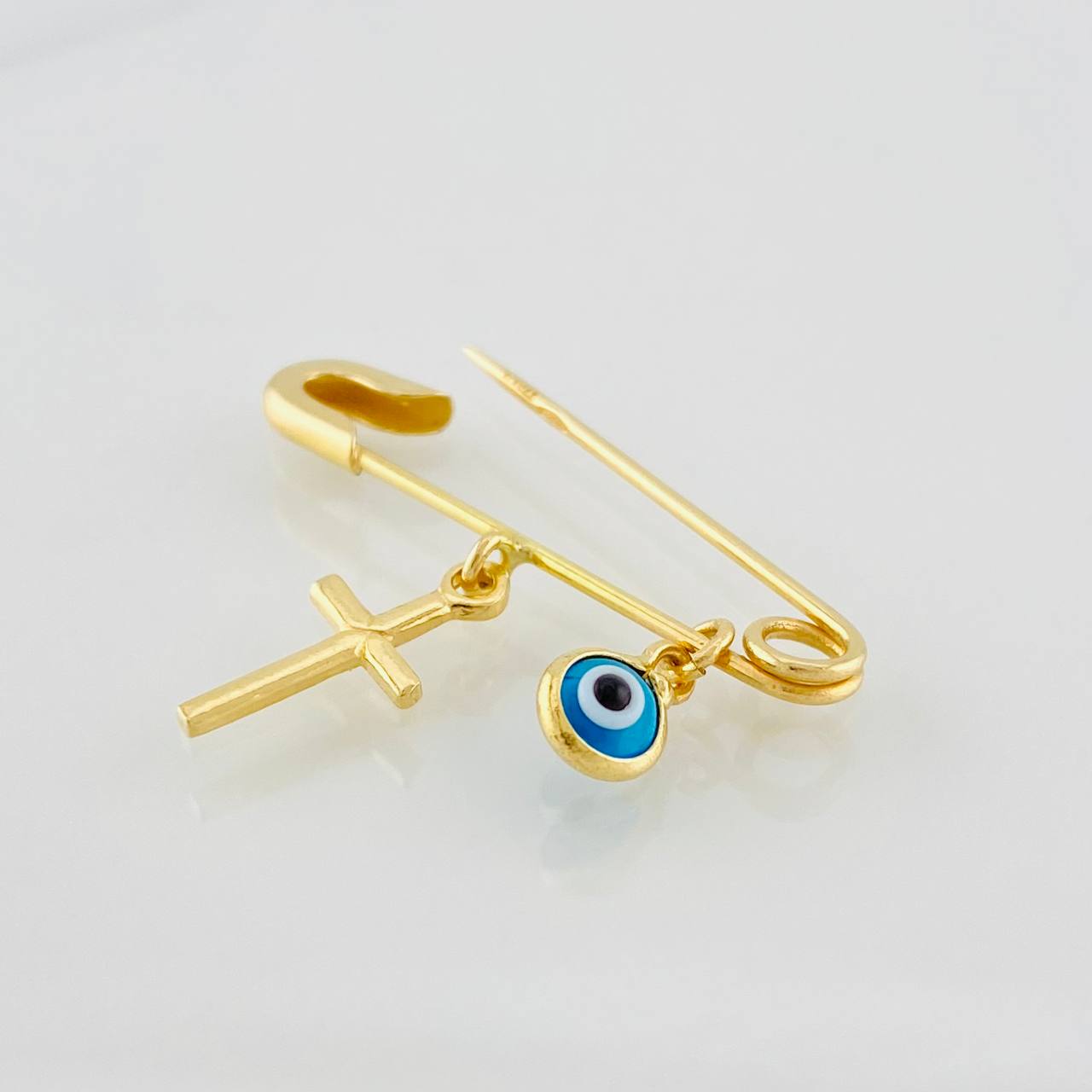 Dije Clip Ojo Turco 1.25g / 2.7cm Oro Amarillo 18K