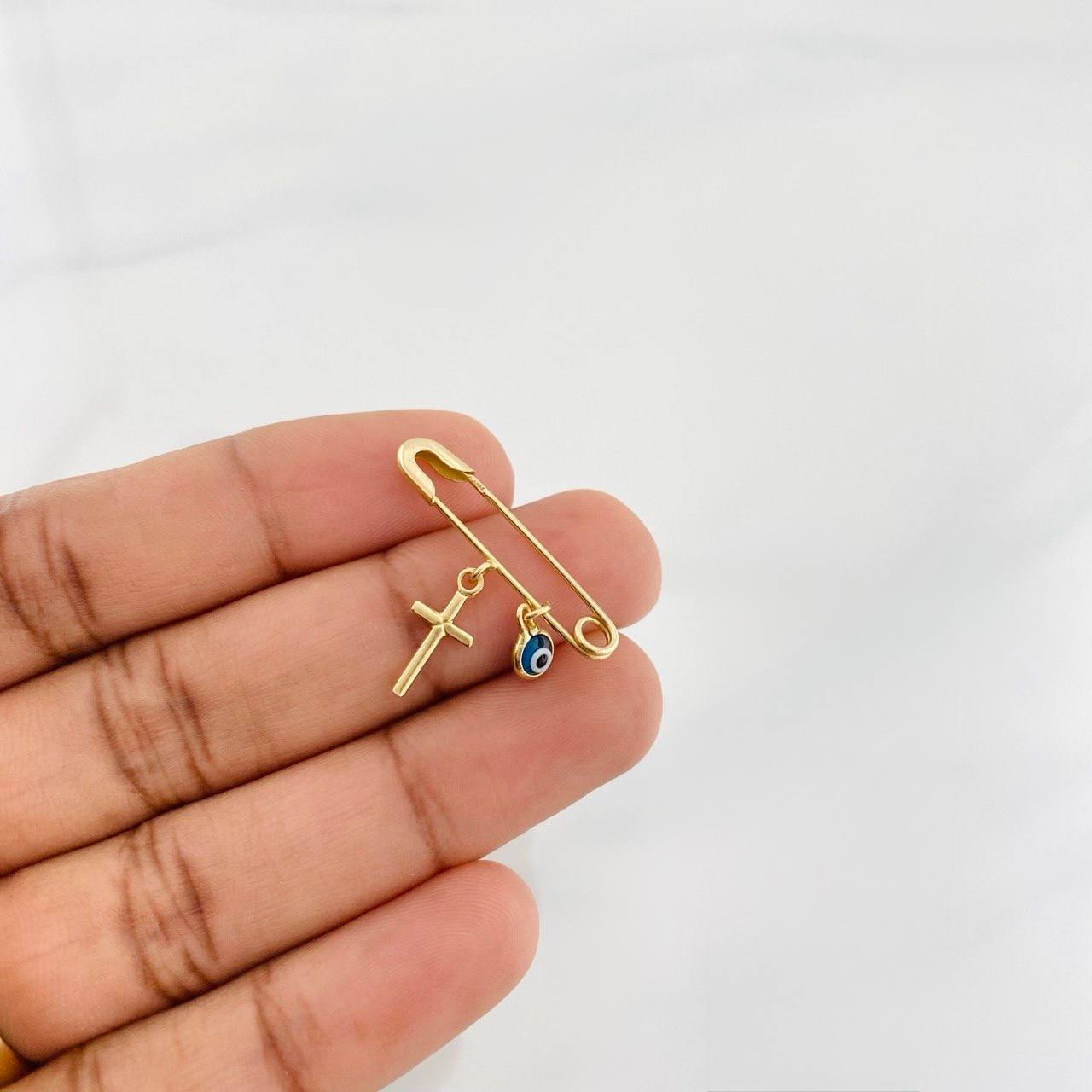 Dije Click Ojo Turco 1.25g / 2.8cm Oro Amarillo 18K