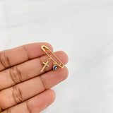 Dije Click Ojo Turco 1.2g / 2.8cm Oro Amarillo 18K