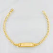 Pulso Cubano Placa 3.7g / 18cm / 2.85mm Oro Amarillo 18K