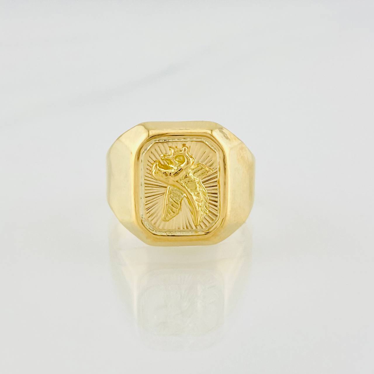 Anillo Aguila 4g / T9 3/4 Oro Amarillo 18K