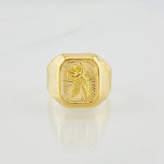 Anillo Aguila 4g / T9 3/4 Oro Amarillo 18K