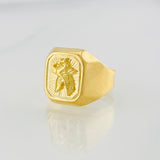 Anillo Aguila 4g / T9 3/4 Oro Amarillo 18K