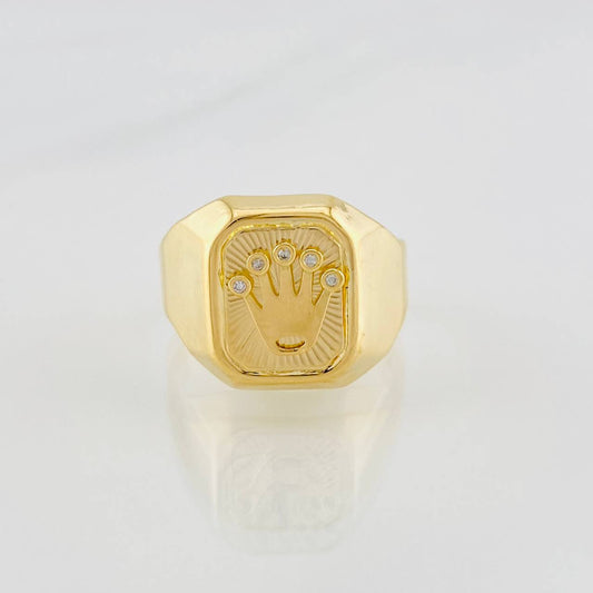Anillo Virgen de Guadalupe 3.35g / T8 Oro Amarillo 18K