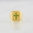 Anillo Cruz 4.15g / T10 1/2 Oro Amarillo 18K