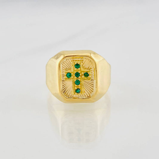 Anillo Cruz 4.15g / T10 1/2 Oro Amarillo 18K