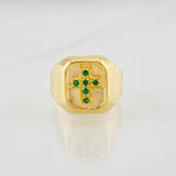 Anillo Cruz 4.15g / T10 1/2 Oro Amarillo 18K
