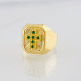 Anillo Cruz 4.15g / T10 1/2 Oro Amarillo 18K