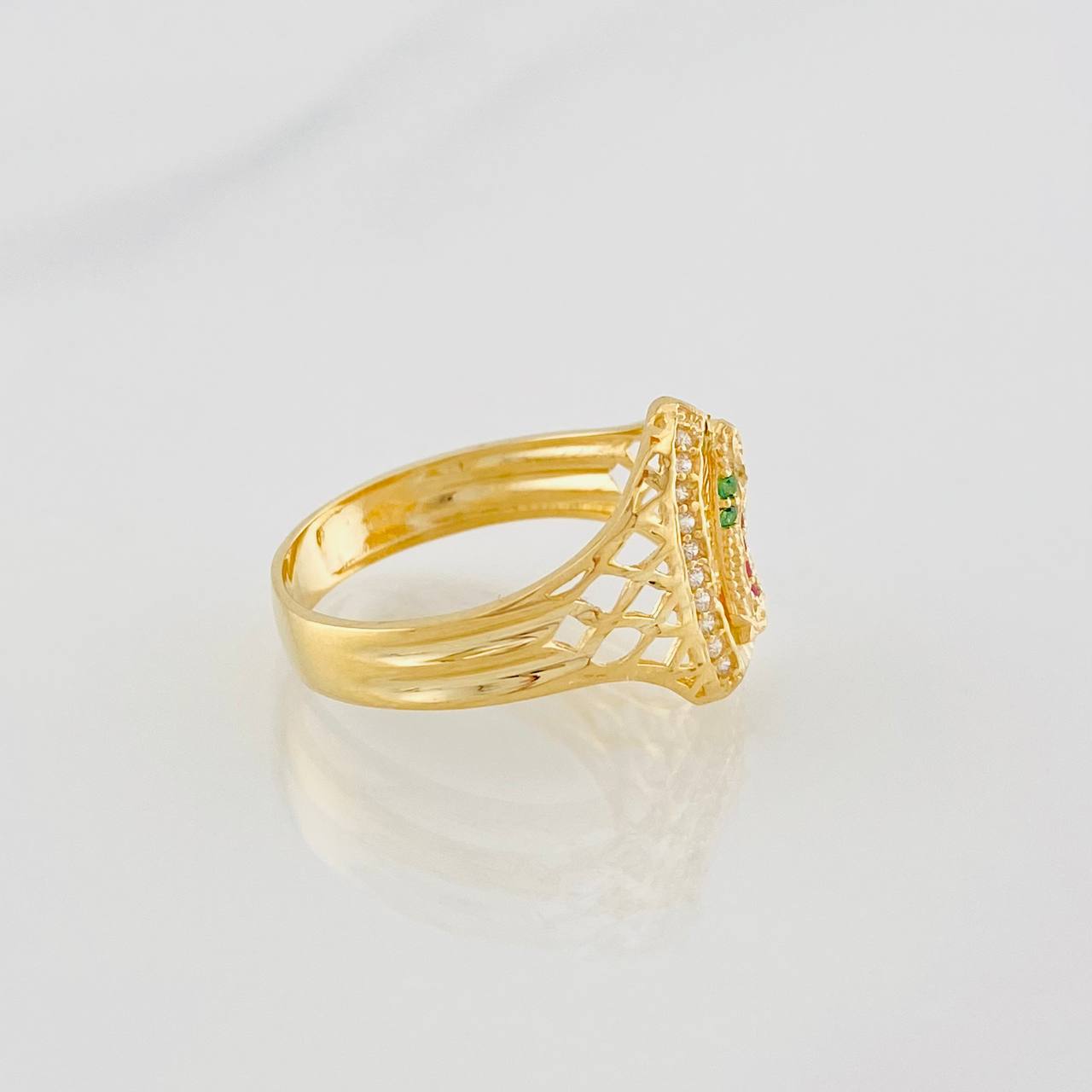Anillo Virgen de Guadalupe 3.15g / T7 Oro Amarillo 18K