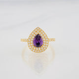 Anillo Lagrima 2.65g / T6 1/4 Oro Amarillo 18K