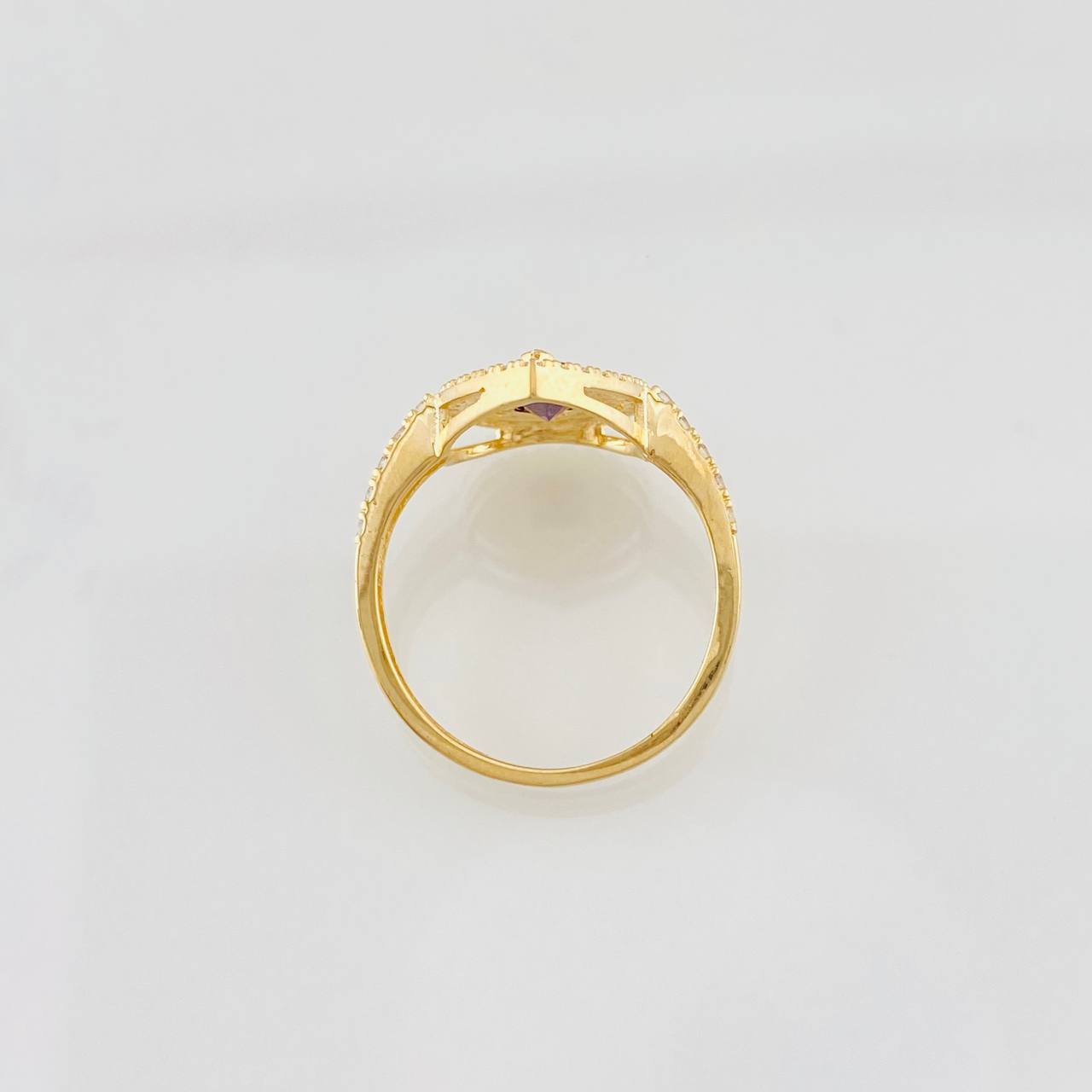 Anillo Lagrima 2.65g / T6 1/4 Oro Amarillo 18K